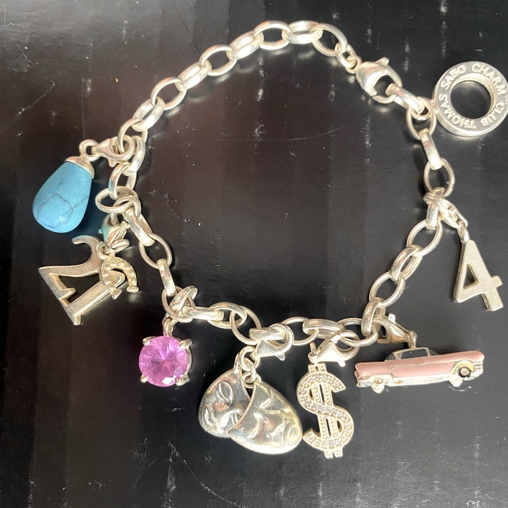 Thomas Sago 7 charm bracelet